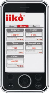 Контроль показателей эффективности работы ресторана с мобильного телефона с помощью iikoMobileReport